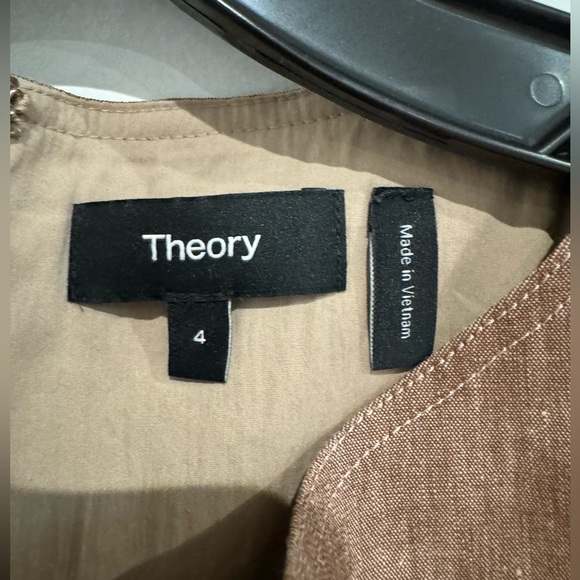 THEORY linen blend shift. Size 4. Never worn. Lined. Excellent condition. - Picture 2 of 4
